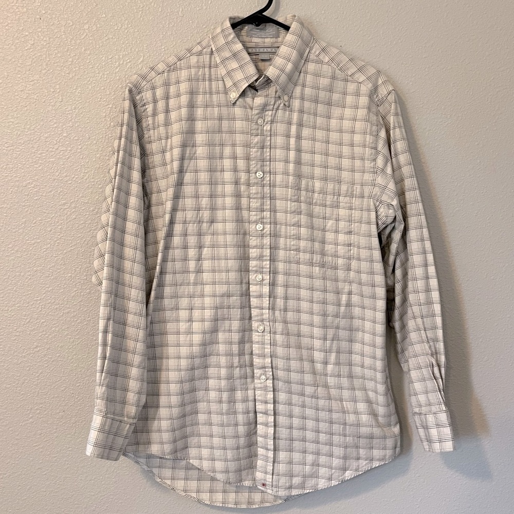 Men's Hathaway Button Down Dress Shirt Size 15-32